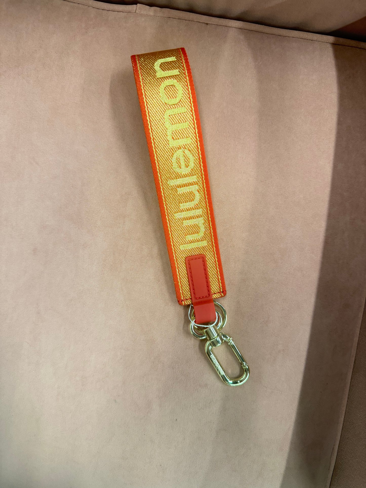 Lululemon never lost keychain