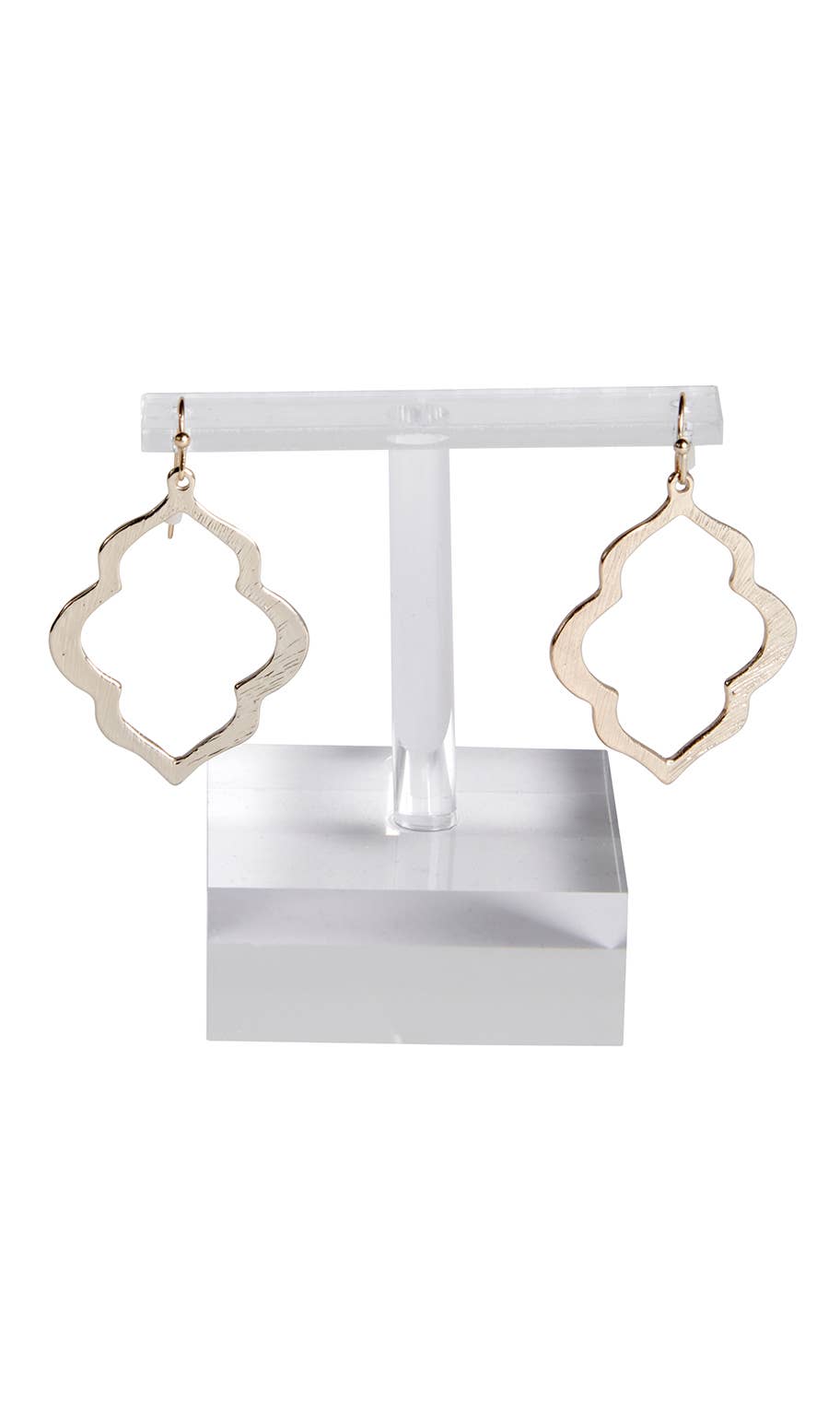Large Clear Acrylic Earring Holder - 2¾”L x ¾”W x 2⅞”H