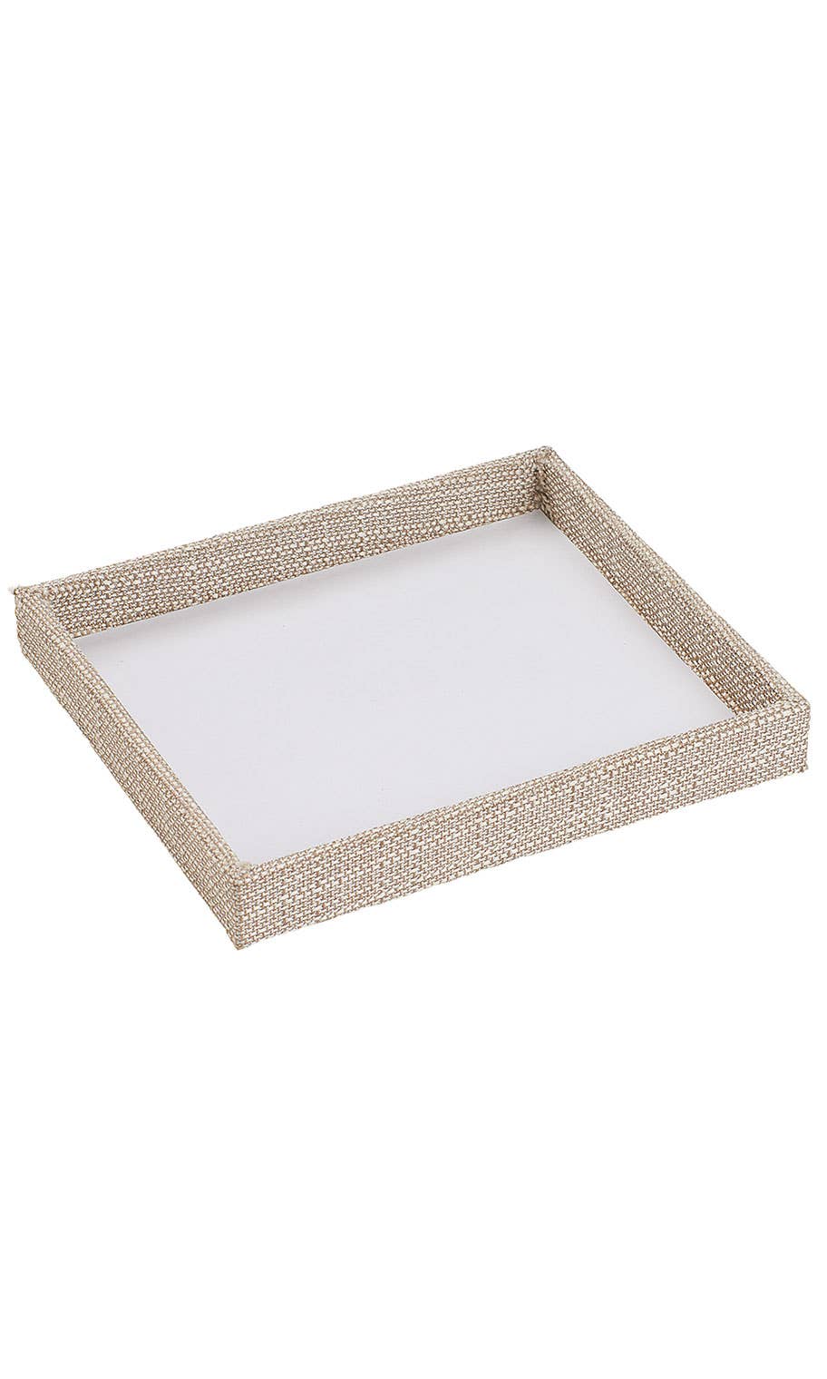 Small Linen Open Top Tray - 8 1/4"L x 7 1/4"W x 1"D