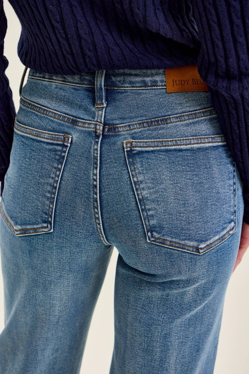 HW Petite T.C. PEGGY Ankle Straight MD Break Through Blue