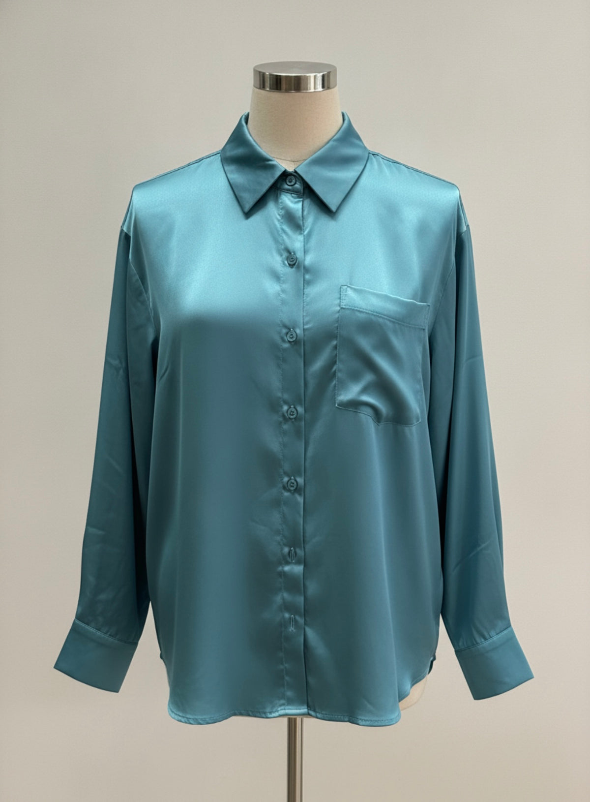 Zenana long sleeve button up