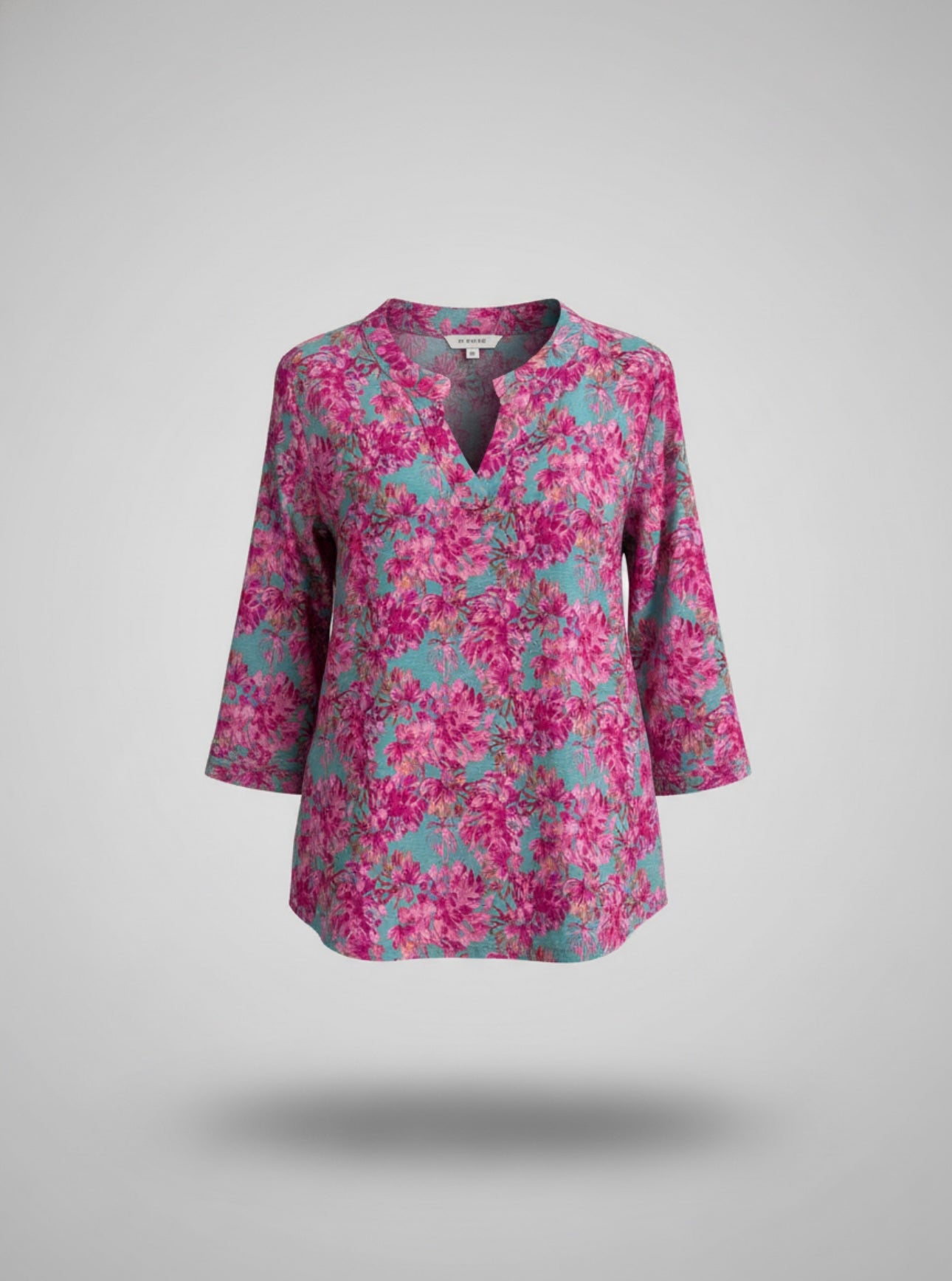 Floral Three Quarter Sleeve Blouse