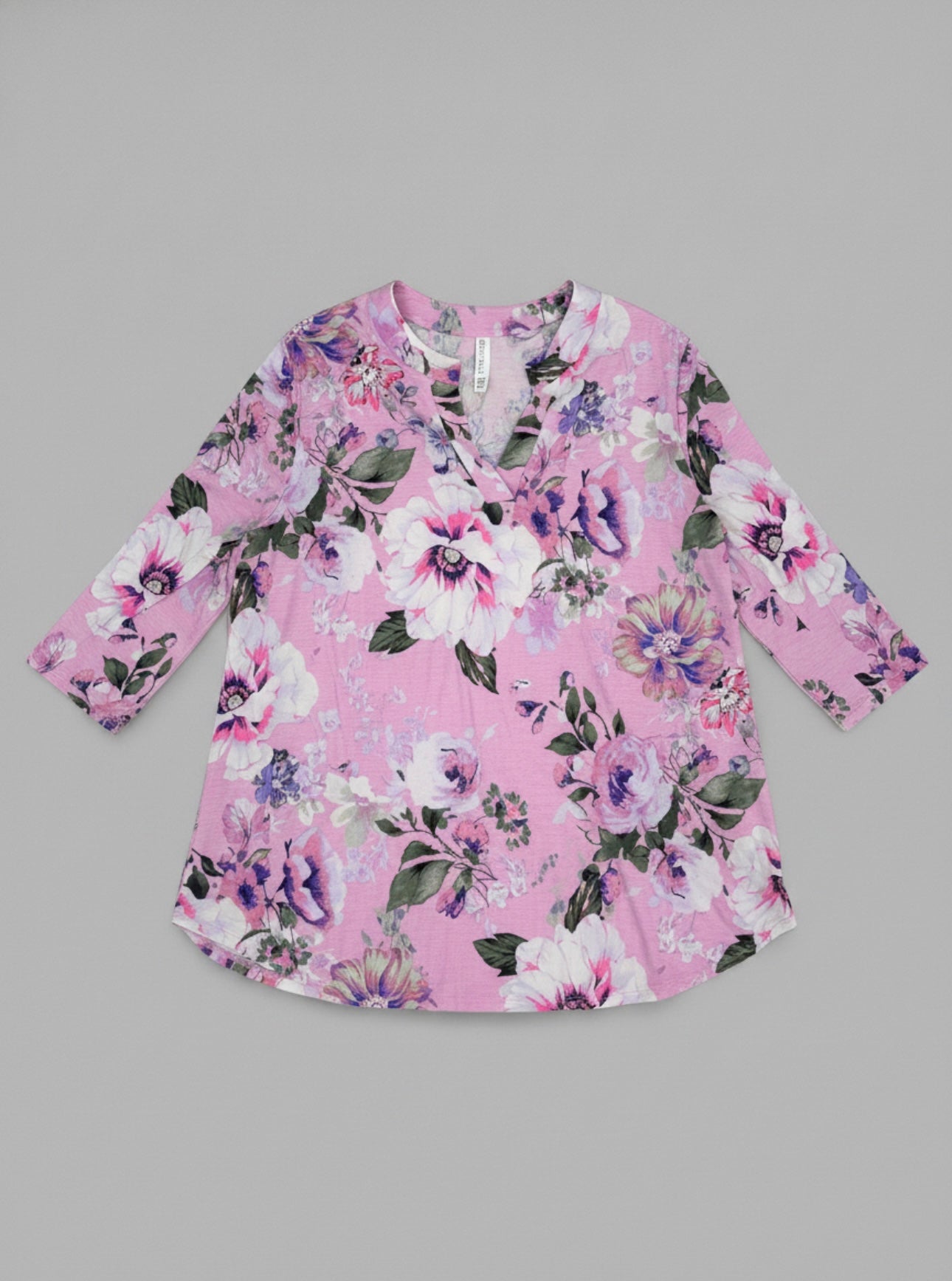 Lavender floral blouse