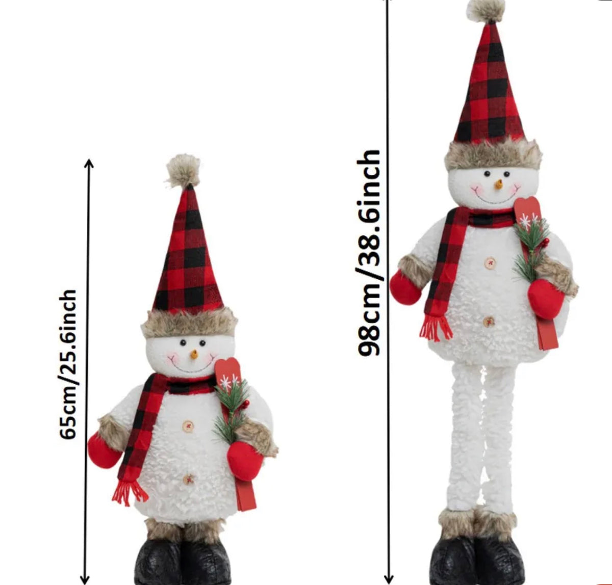 Snowman Doll With Retractable Legs