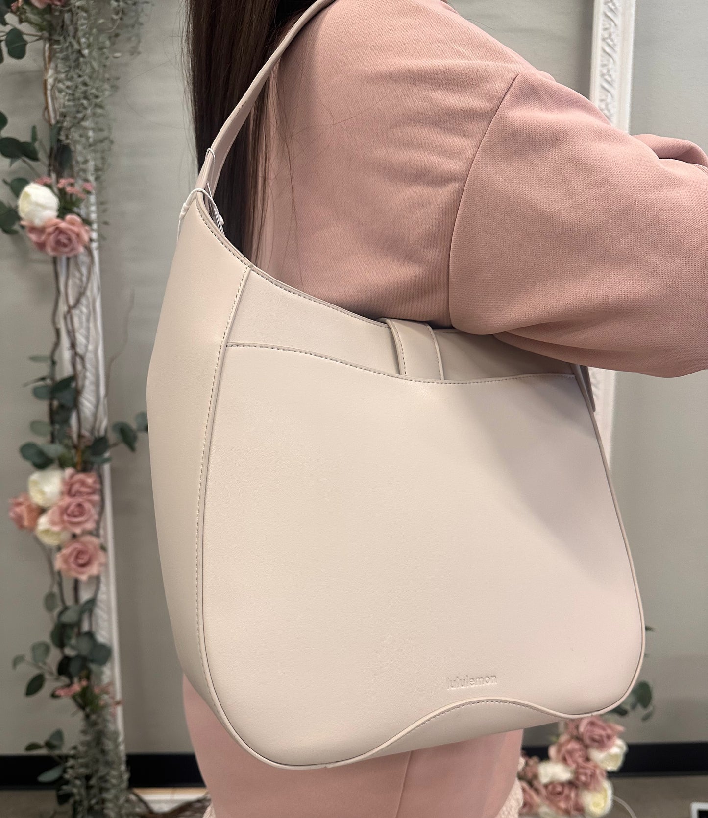 Leather alternative shoulder bag