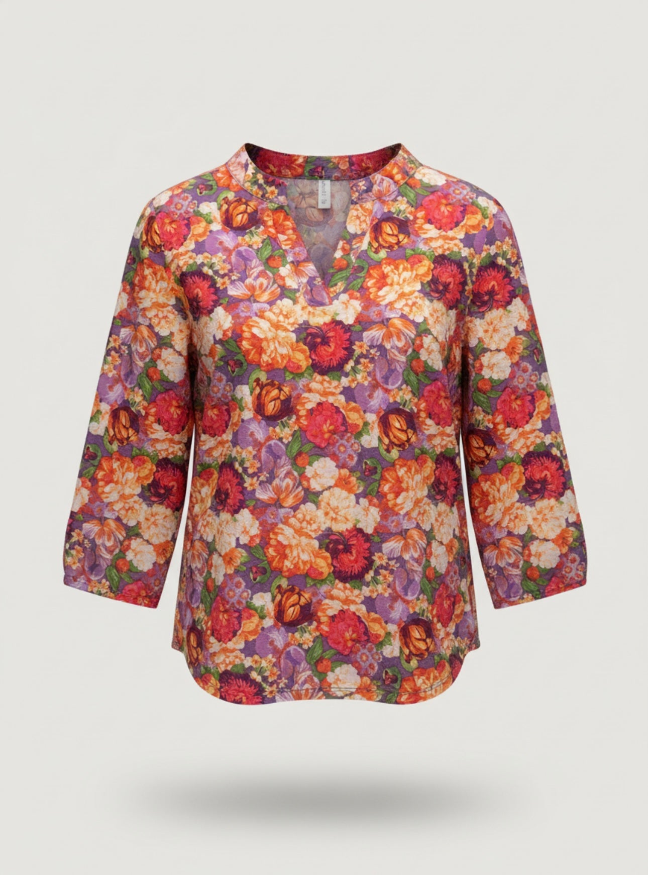 Warm floral blouse