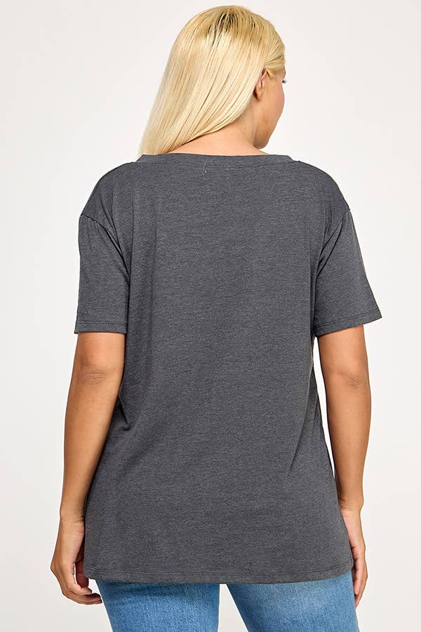 FTS6-0009X CLASSIC SHORT SLEEVE V NECK TEE