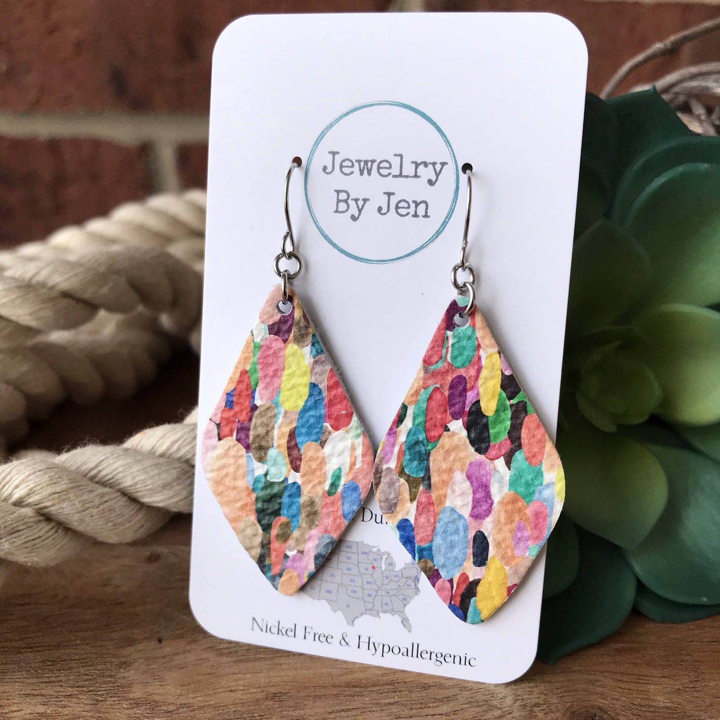 Lora Earrings: Confetti Splash