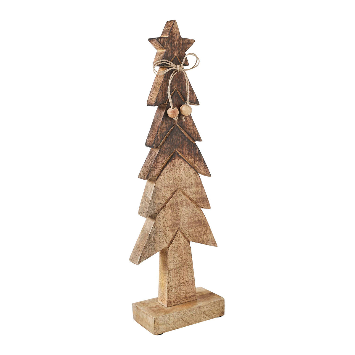 Christmas Tree Two-Toned Wooden Figurine 16in