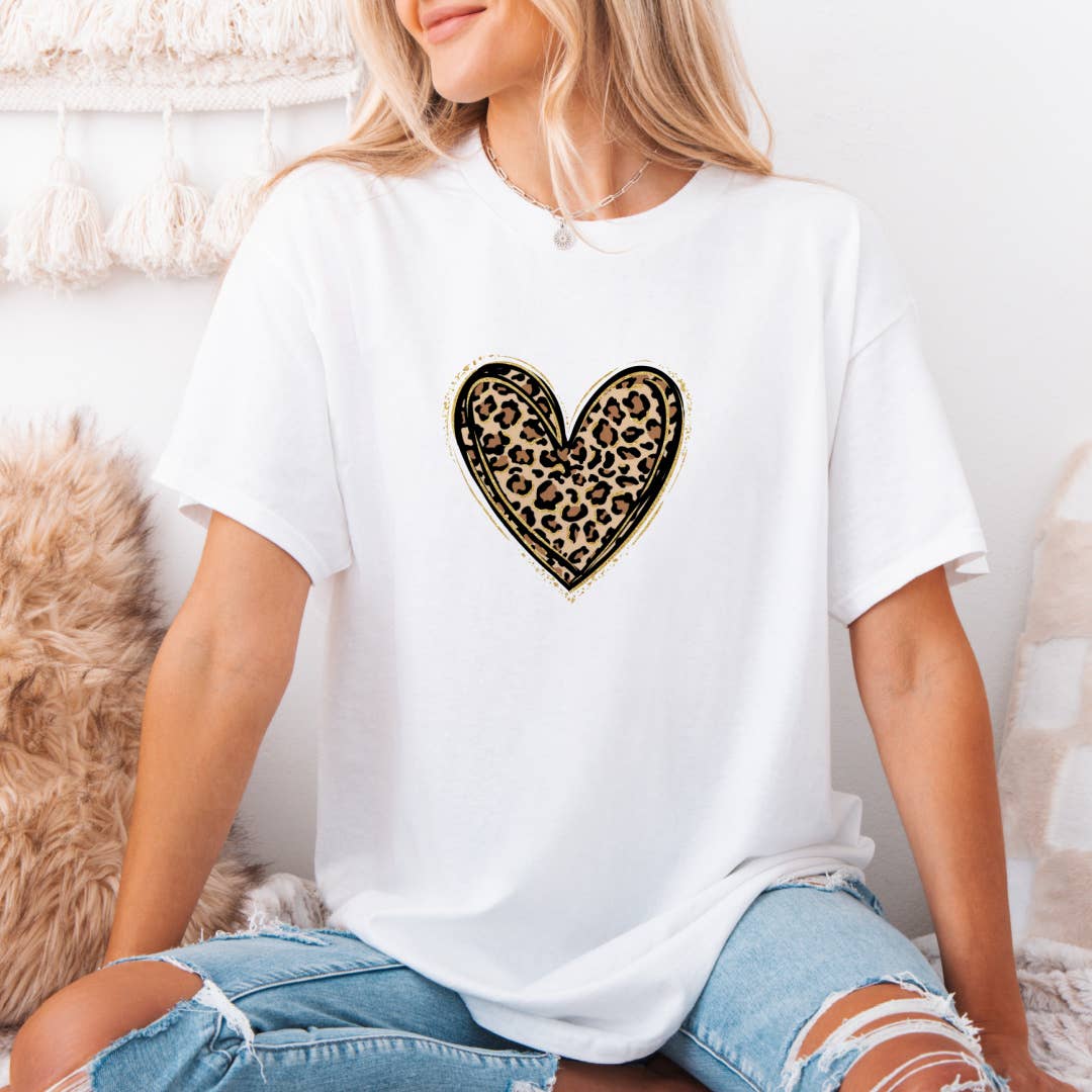 Leopard Heart Graphic Tee #2025
