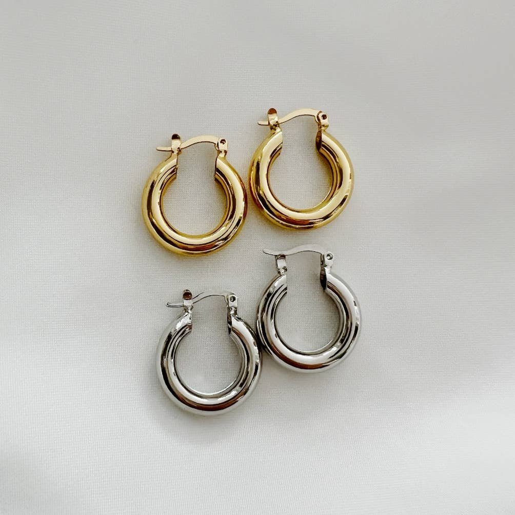Erin Gold Filled Hoops Earrings