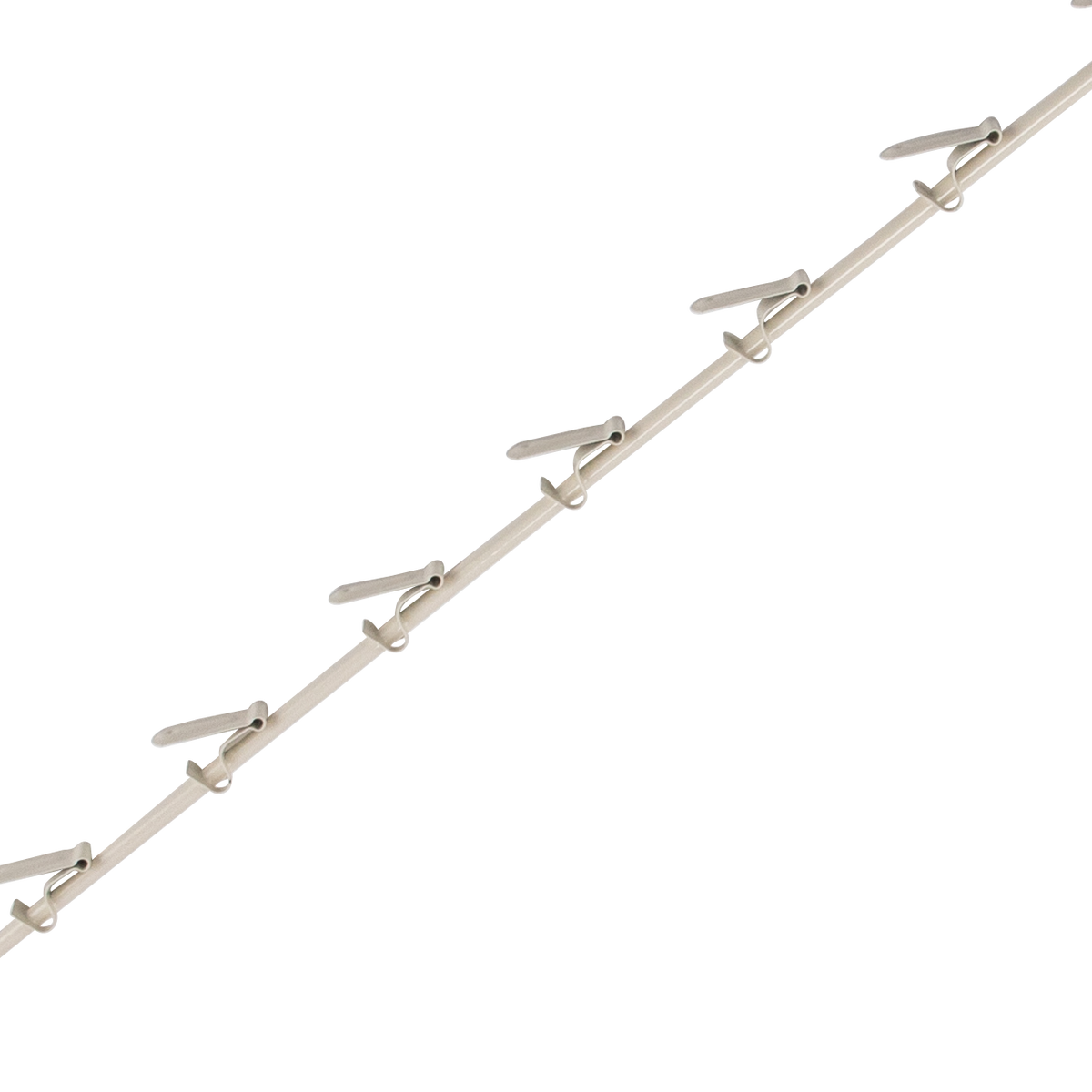 Metal Spring Clip 12 Hook Merchandiser Strip - 32"L