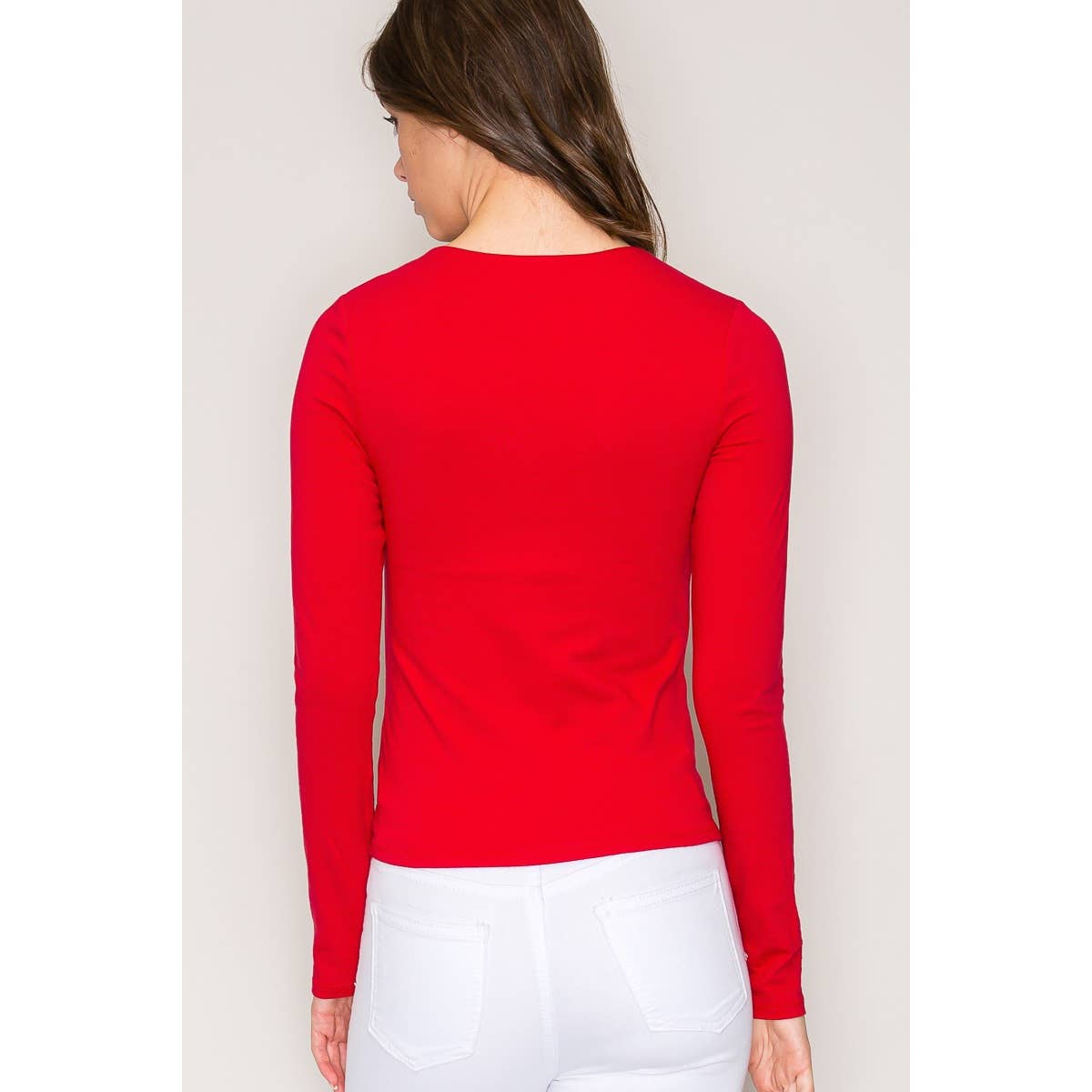 Double Layer Cotton Long Sleeves Top