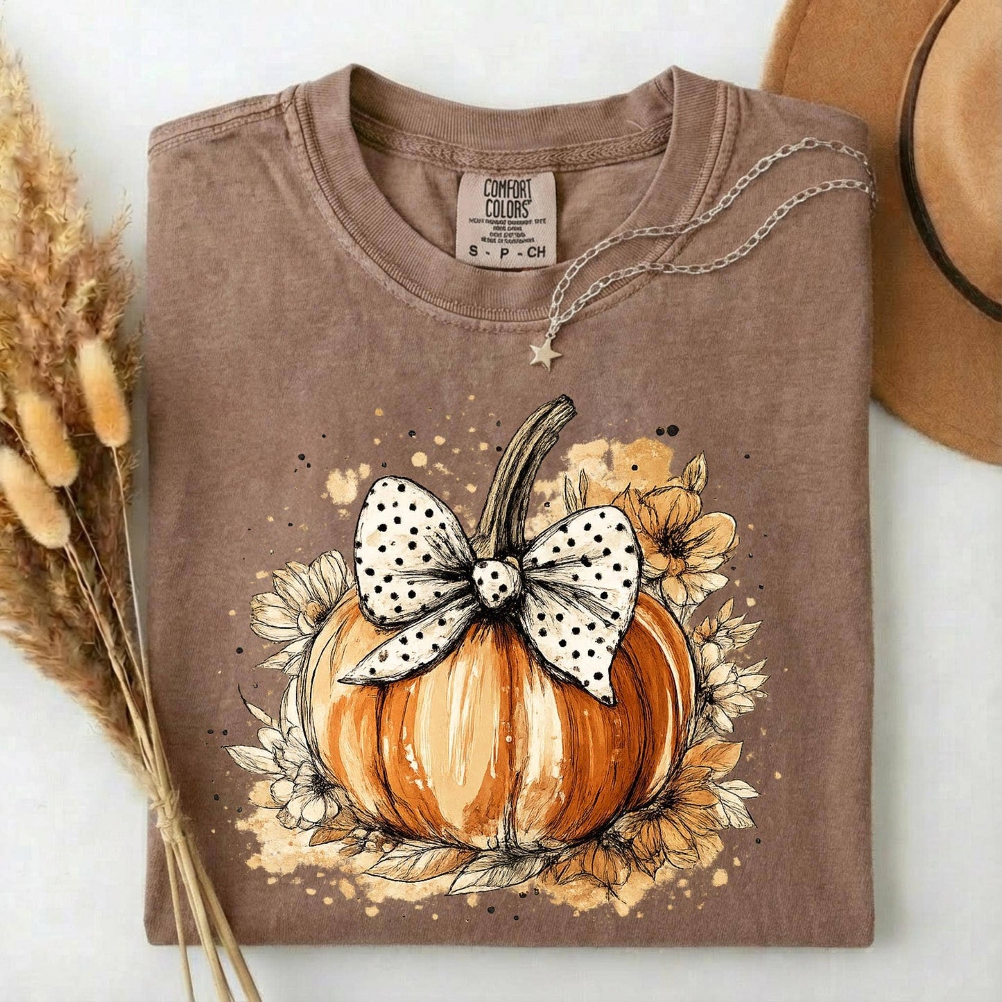 Comfort Colors Coquette Pumpkin Shirt, Fall Pumpkin Sweater