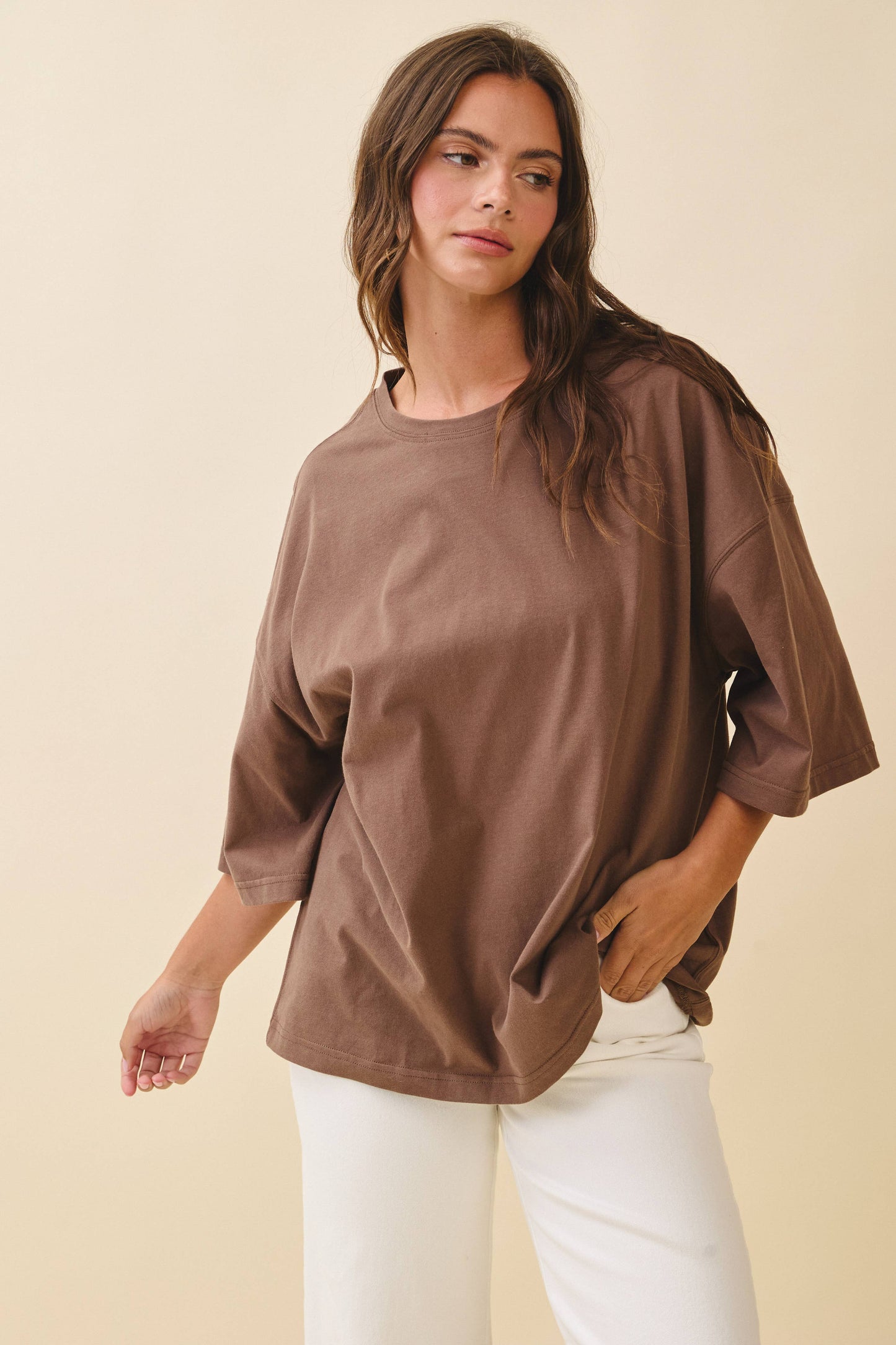 8480FN Oversized Everyday Cotton Tee