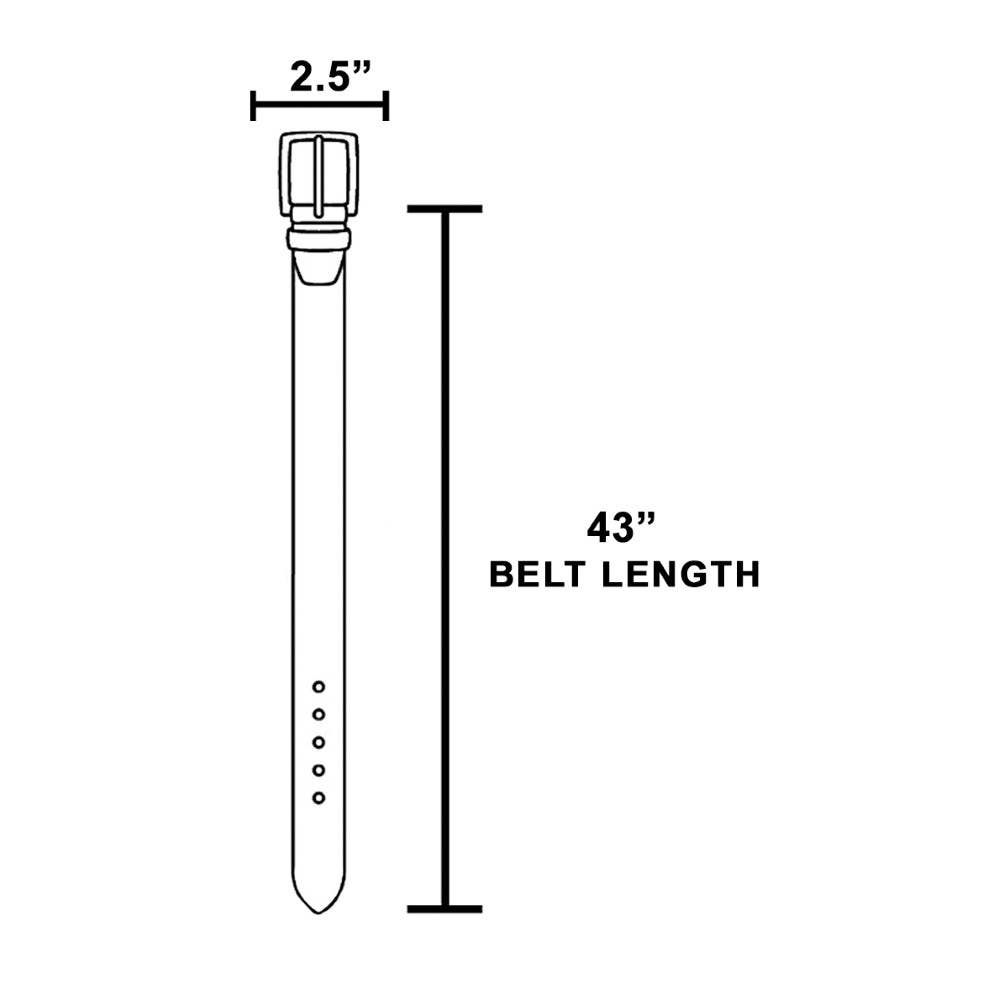 Hammered Oval Buckle Vegan Leather Belt