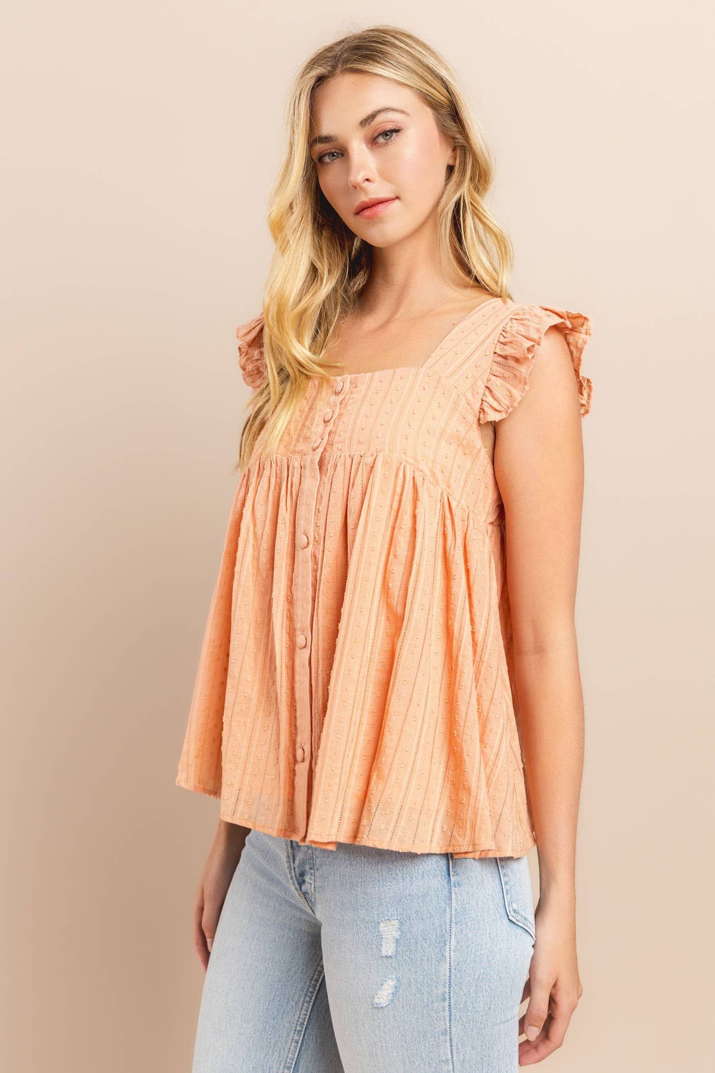 Baby Doll Ruffle Top