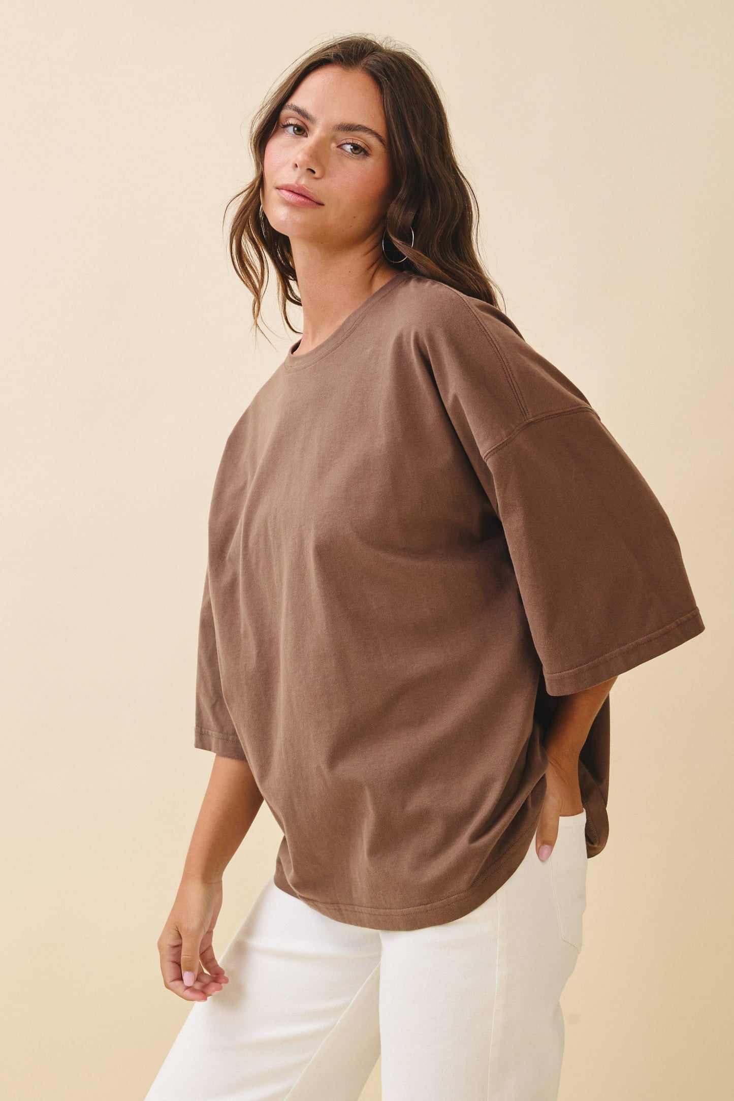 8480FN Oversized Everyday Cotton Tee