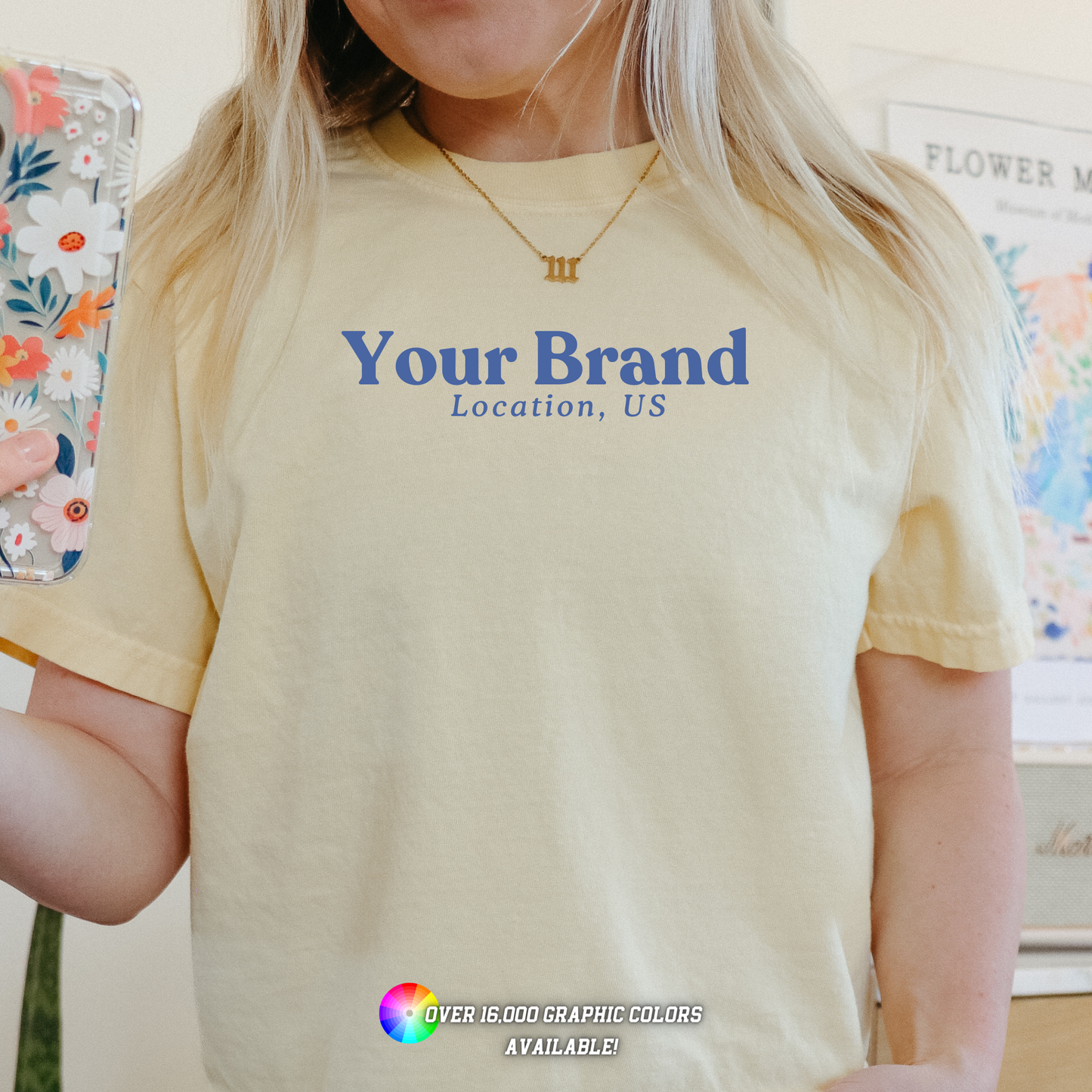 Custom Apparel Comfort Colors City State Logo Boutique Top