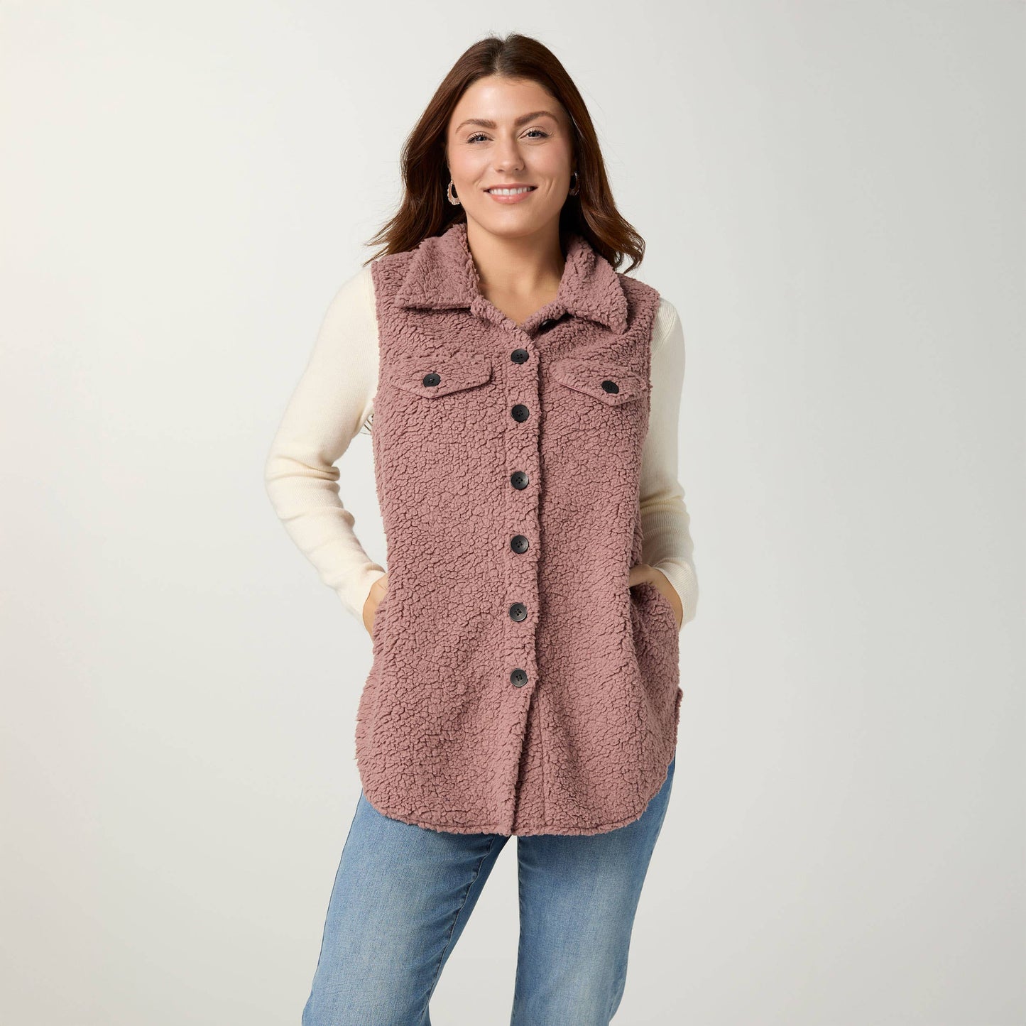 Ronnie Long Vest with Pockets-Fall