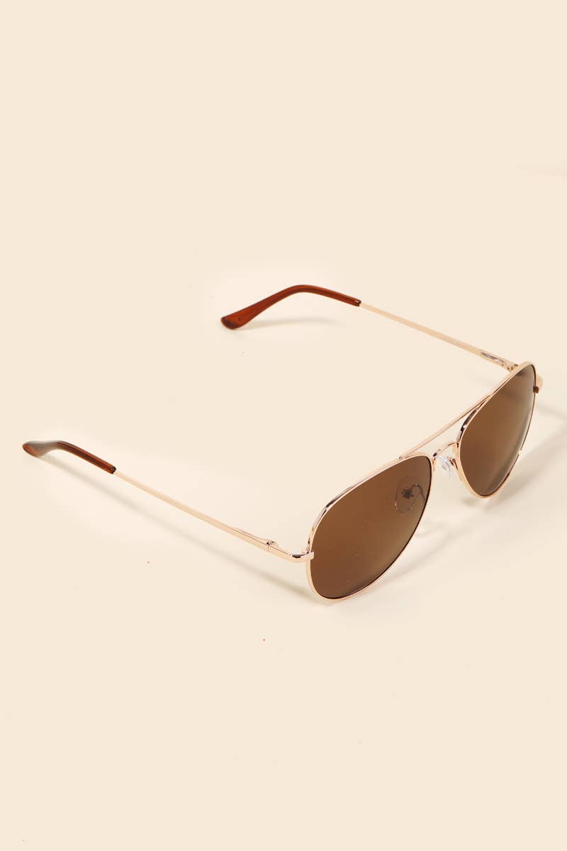 Classic Gold Rimmed Sunglasses