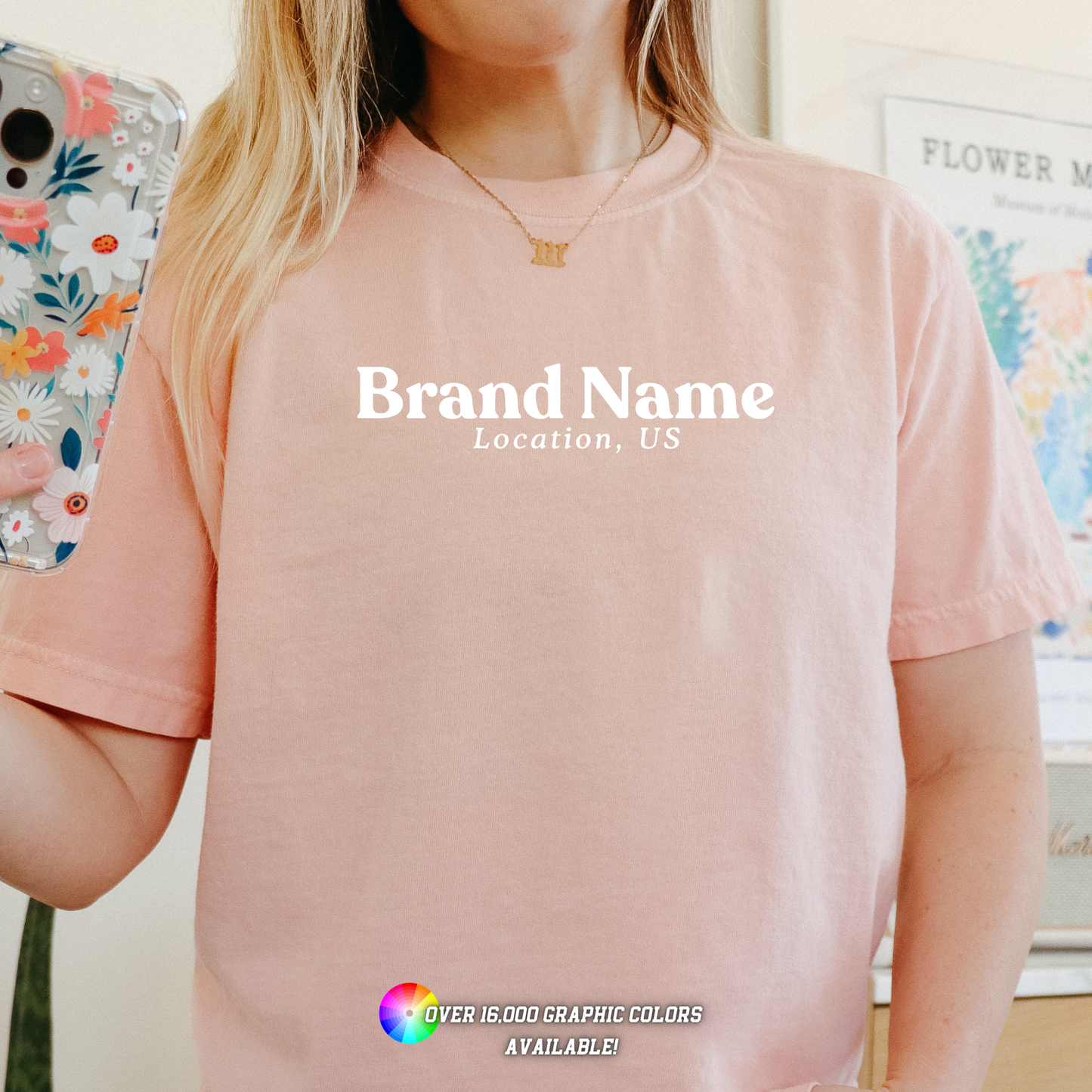 Custom Apparel Comfort Colors City State Logo Boutique Top
