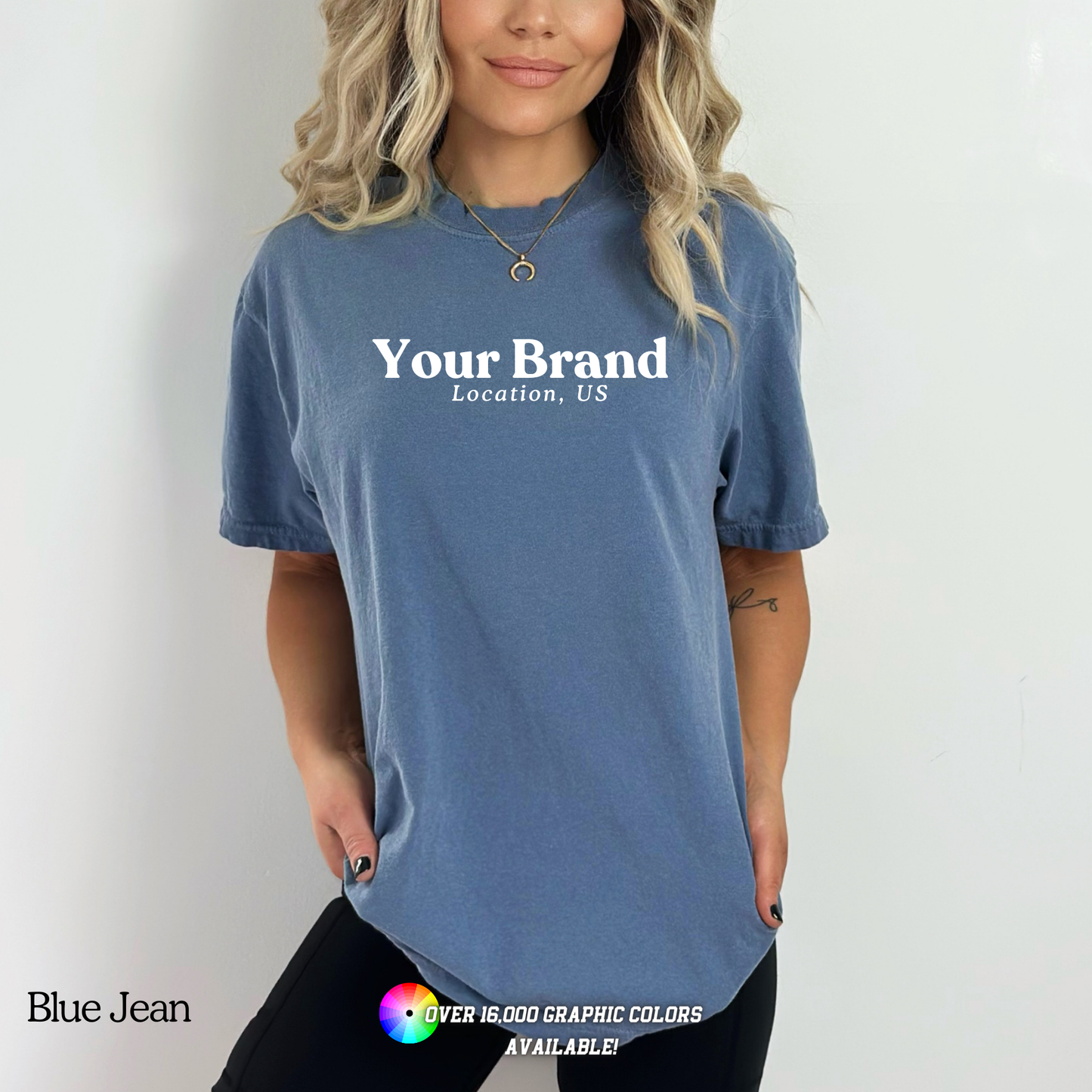 Custom Apparel Comfort Colors City State Logo Boutique Top