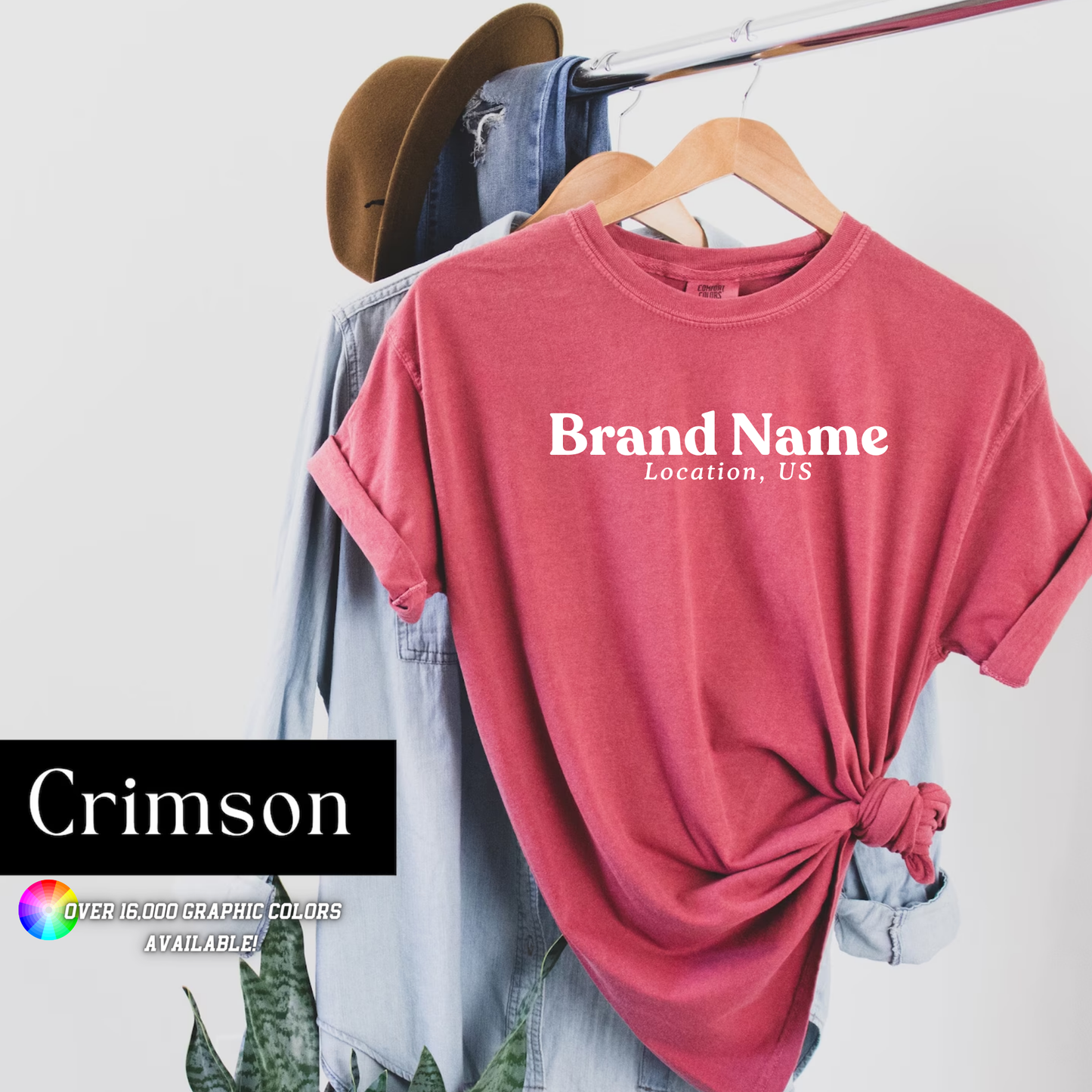 Custom Apparel Comfort Colors City State Logo Boutique Top