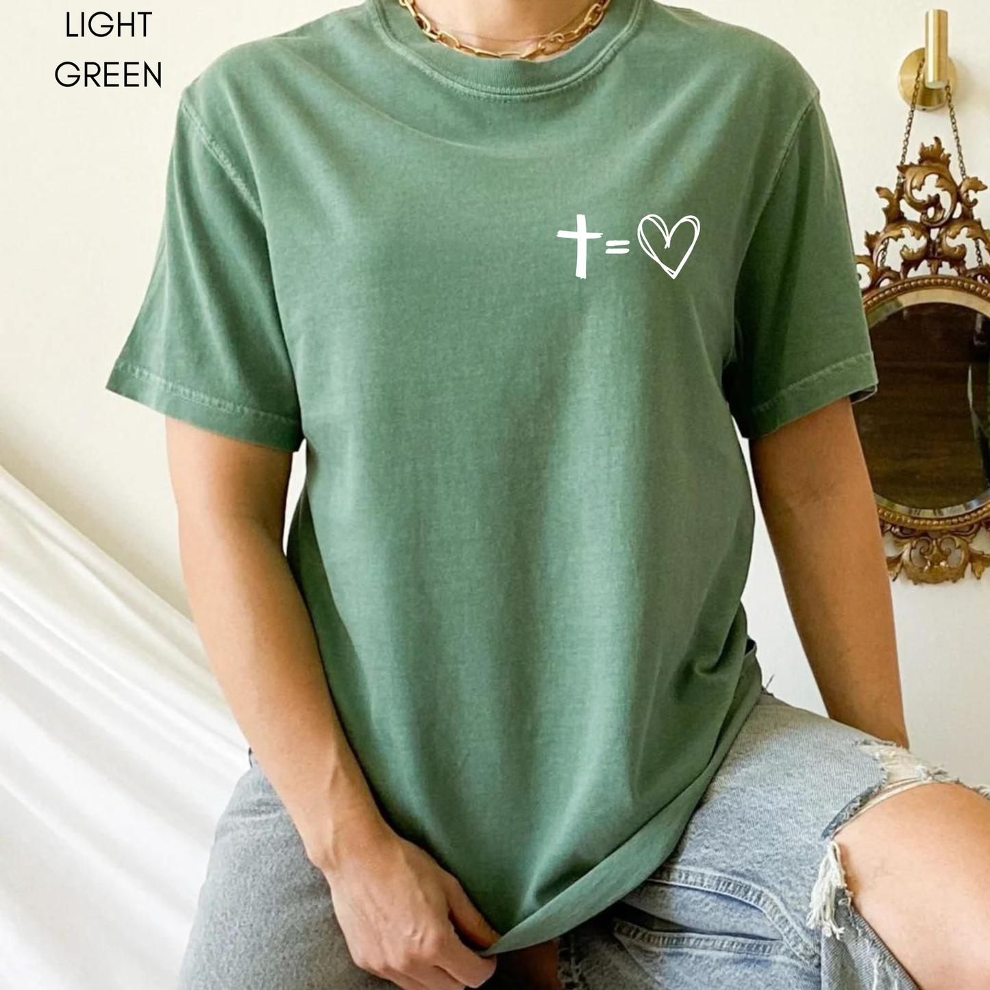 Jesus Has My Back Comfort Colors Heavyweight T-Shirt