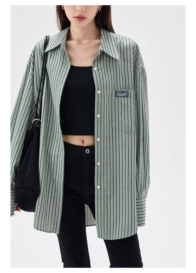 Striped Knit U-Neck Tank