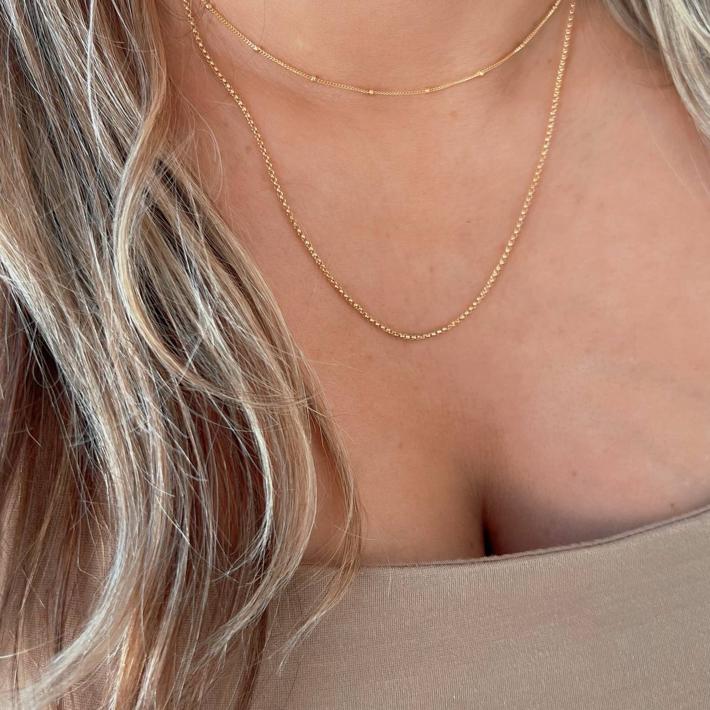 Avalon Satellite Gold Filled Necklace