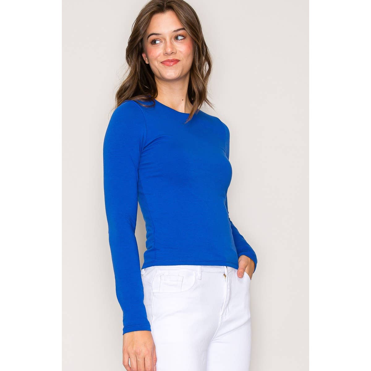 Double Layer Cotton Long Sleeves Top