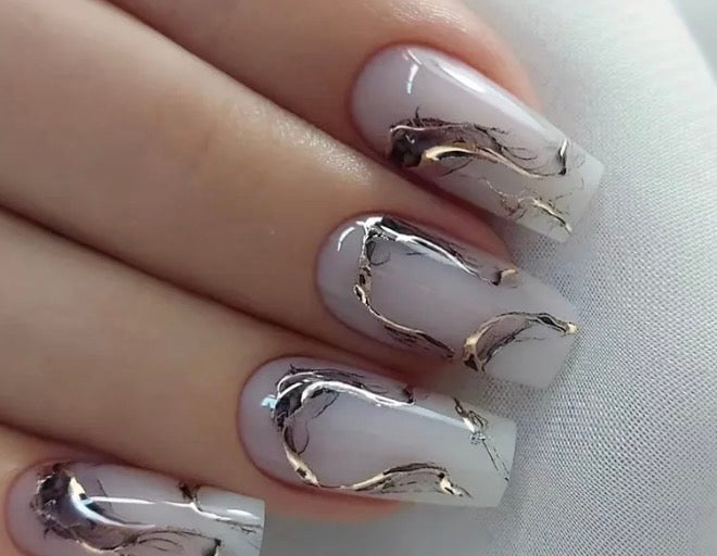 Coffin press on nails