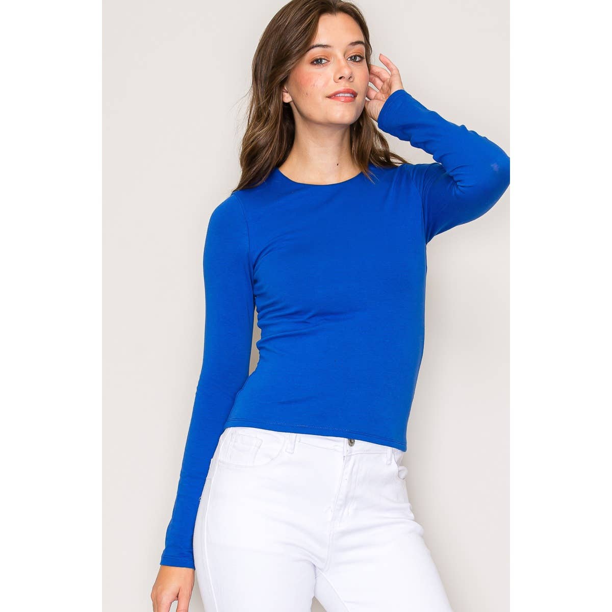 Double Layer Cotton Long Sleeves Top
