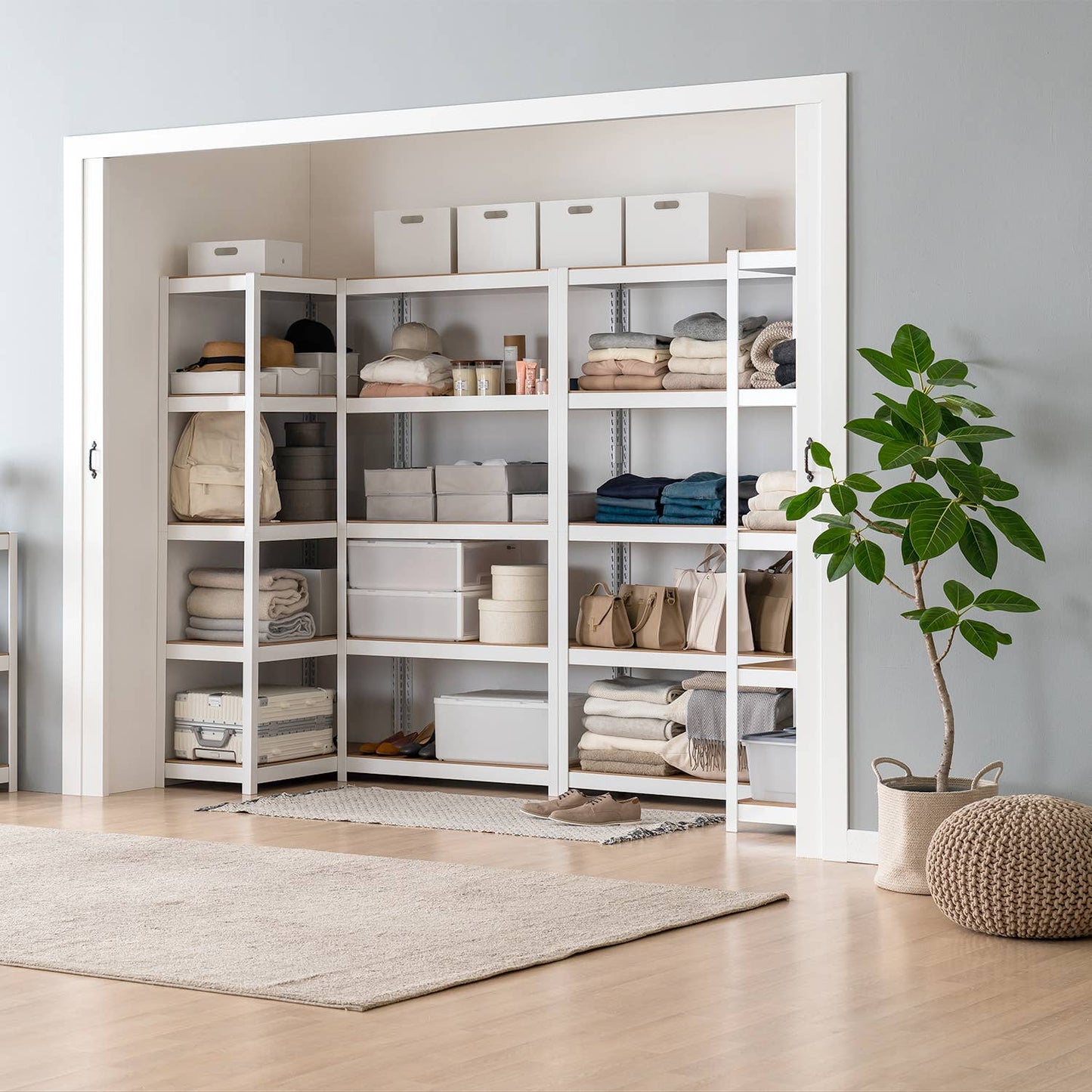 36"W 5-Tier Shelf for Closet, Pantry & Home Office, 1Pack