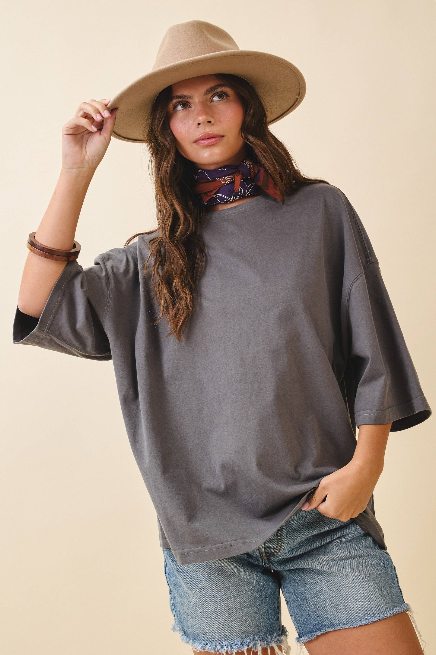 8480FN Oversized Everyday Cotton Tee
