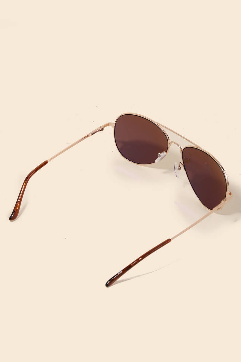 Classic Gold Rimmed Sunglasses
