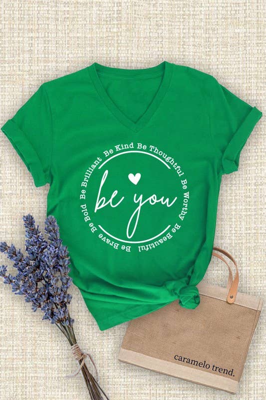 Unisex Short Sleeve V Neck T-Shirt