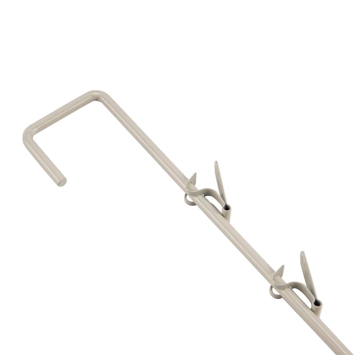 Metal Spring Clip 12 Hook Merchandiser Strip - 32"L