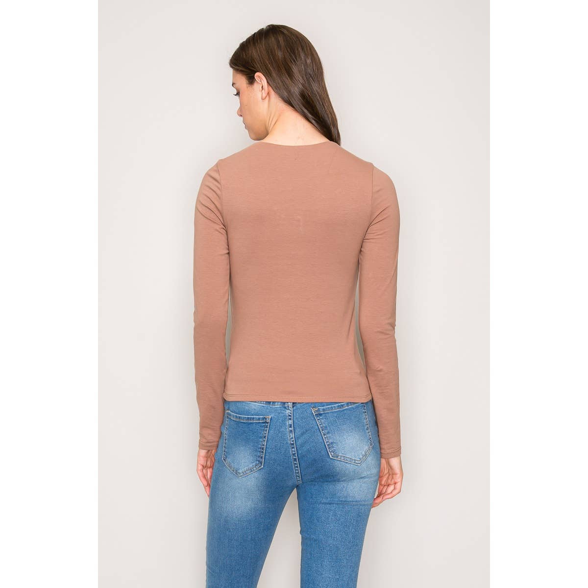 Double Layer Cotton Long Sleeves Top