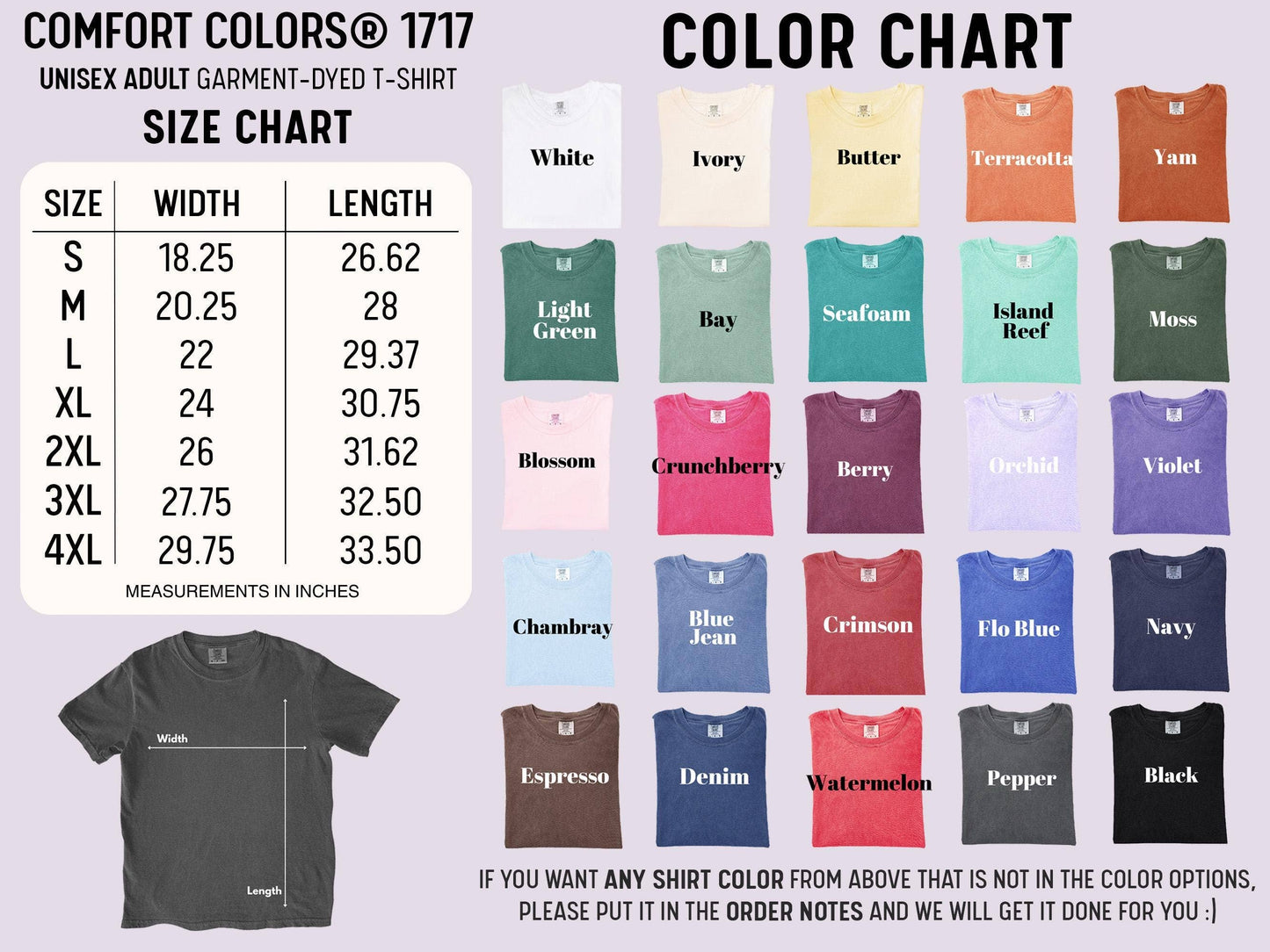 Comfort Colors Floral Class of 2027 Tee, Flower Senior 2027