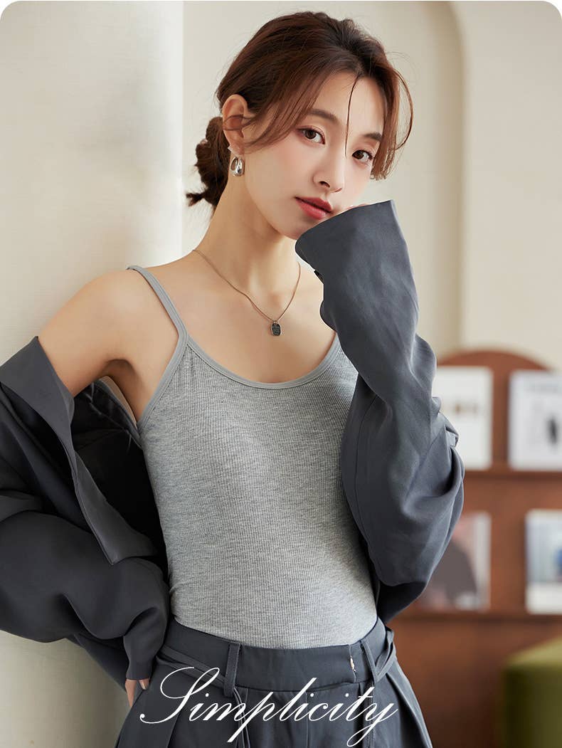 Modal Padded Longline Camisole Top