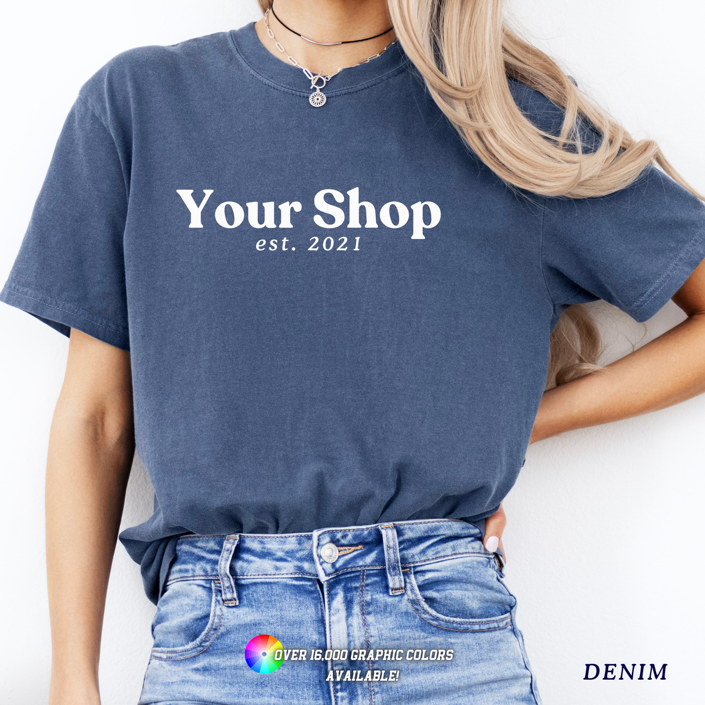Custom Apparel Comfort Colors City State Logo Boutique Top