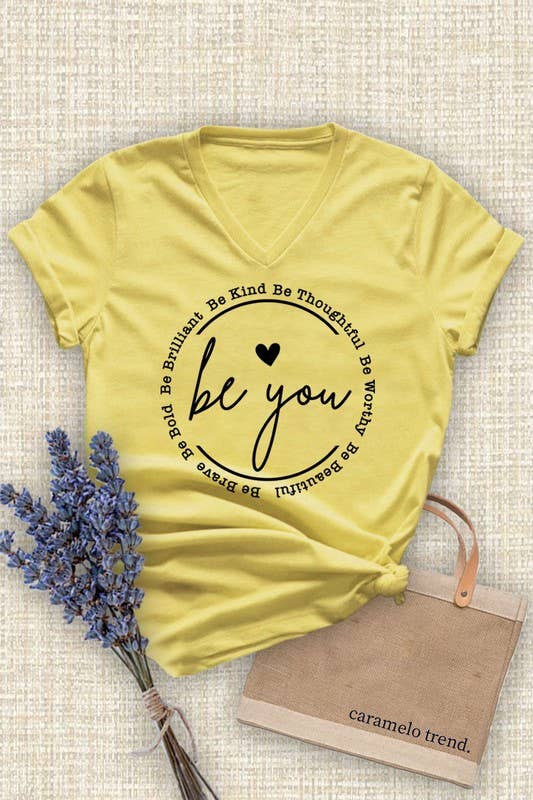 Unisex Short Sleeve V Neck T-Shirt