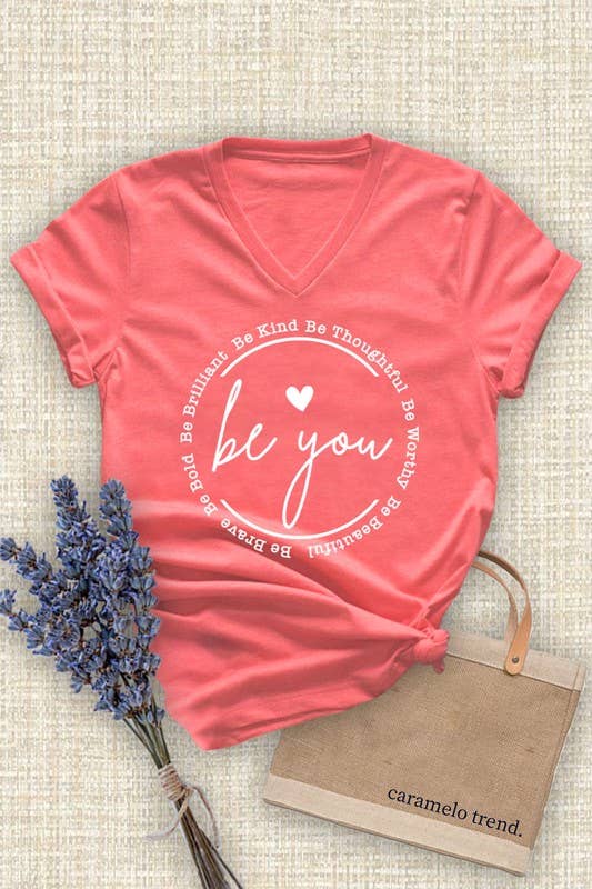 Unisex Short Sleeve V Neck T-Shirt