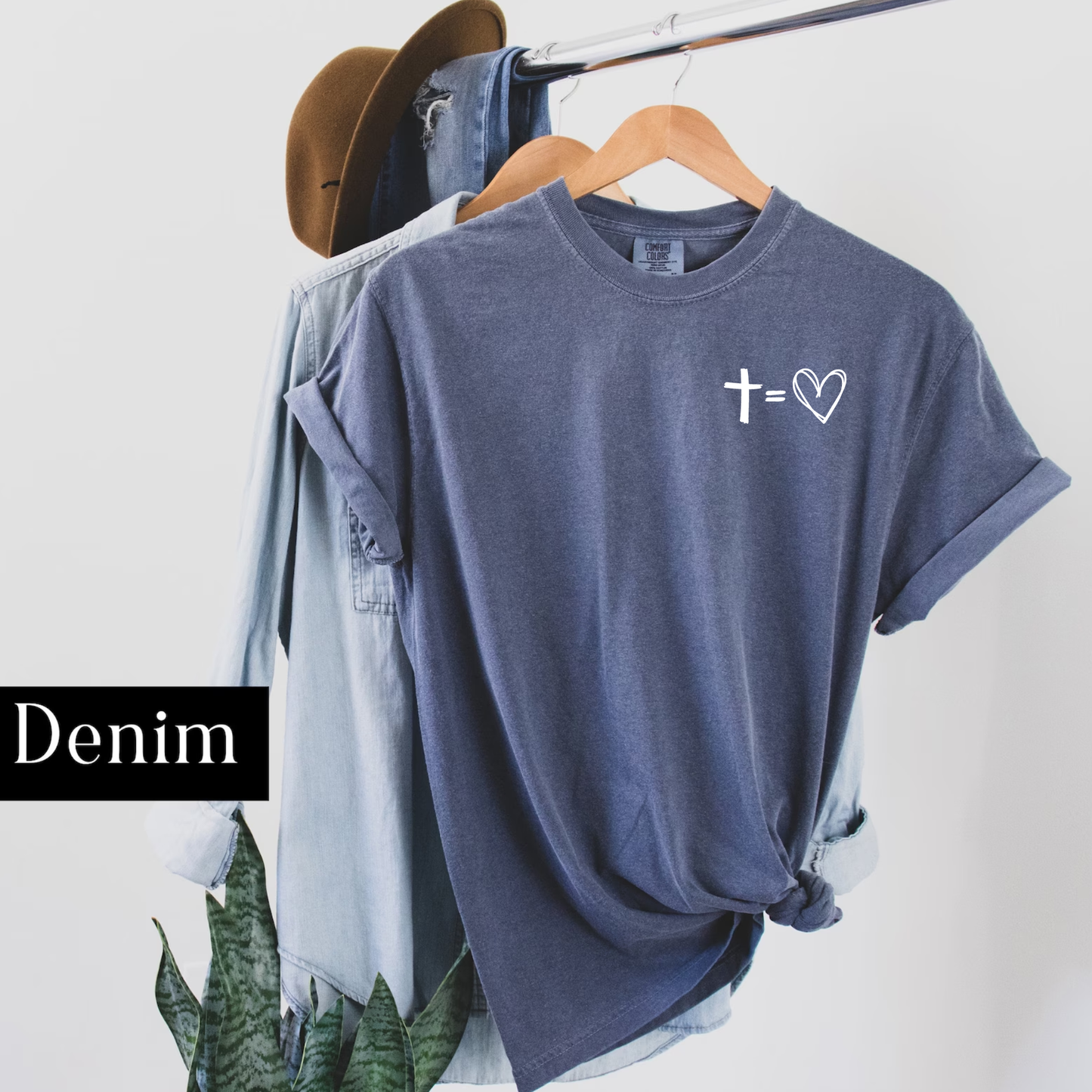 Jesus Has My Back Comfort Colors Heavyweight T-Shirt