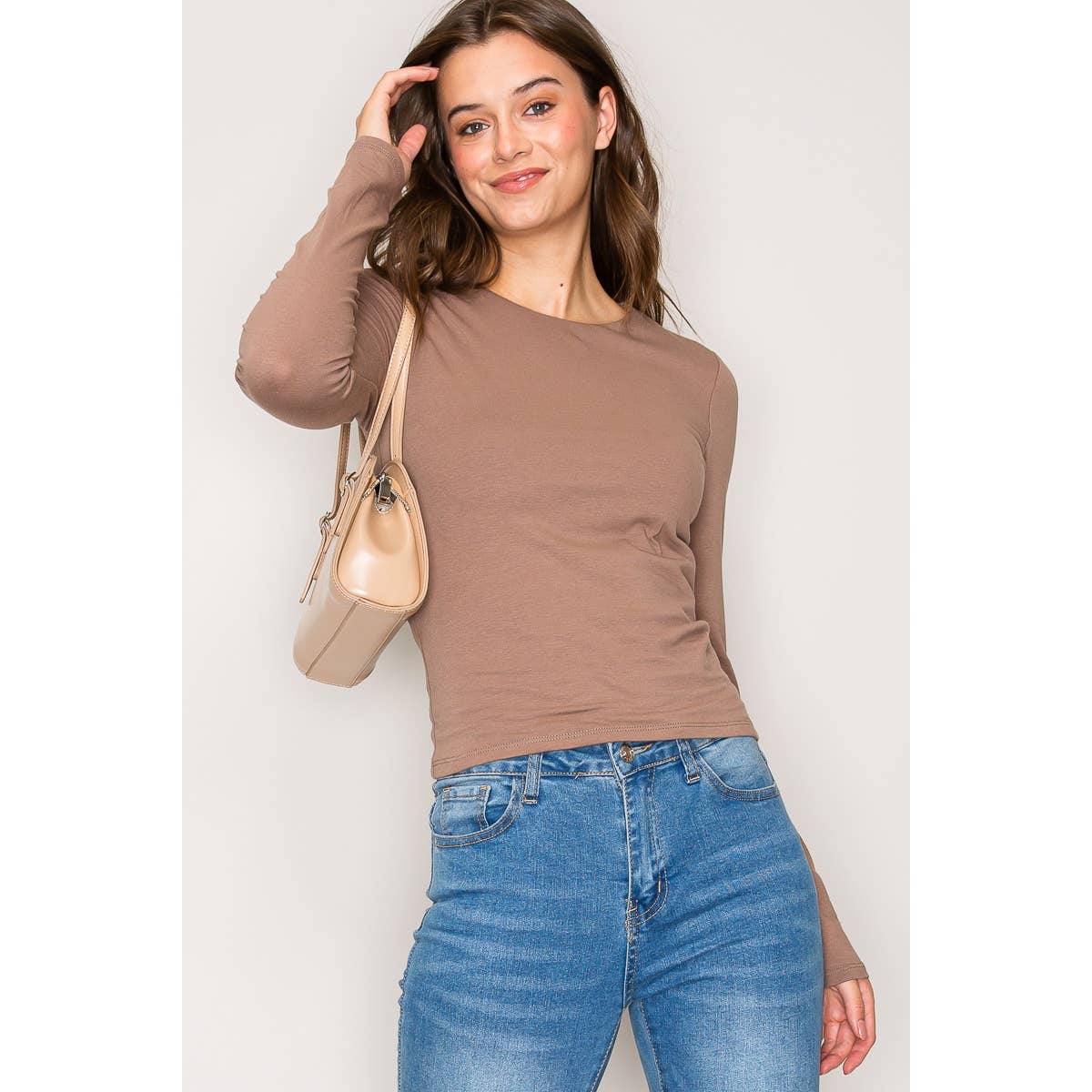 Double Layer Cotton Long Sleeves Top