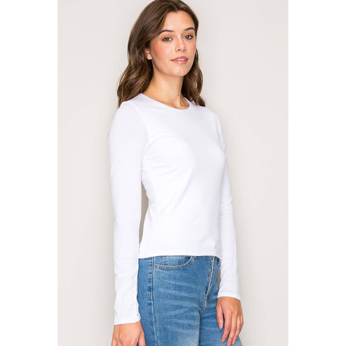 Double Layer Cotton Long Sleeves Top