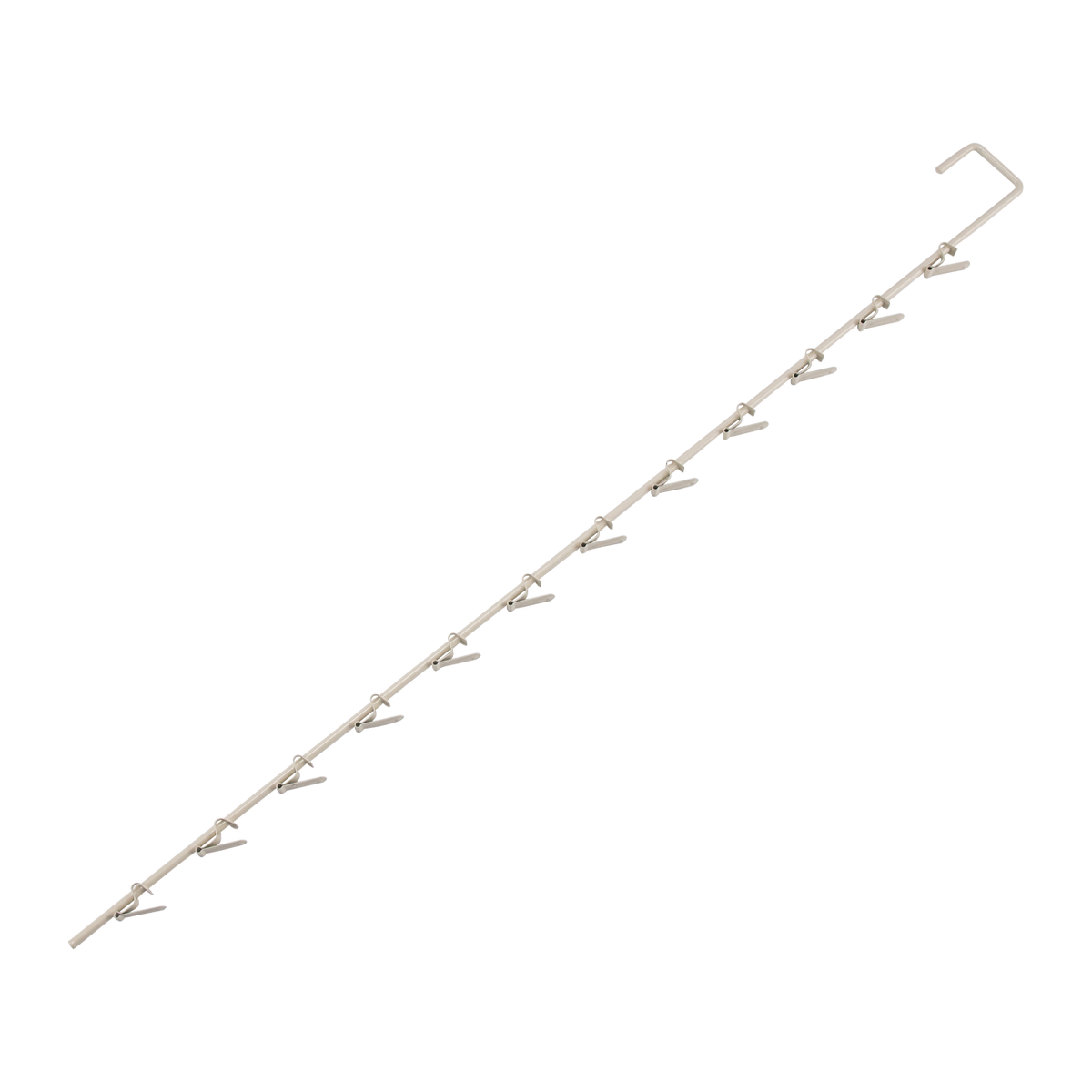 Metal Spring Clip 12 Hook Merchandiser Strip - 32"L