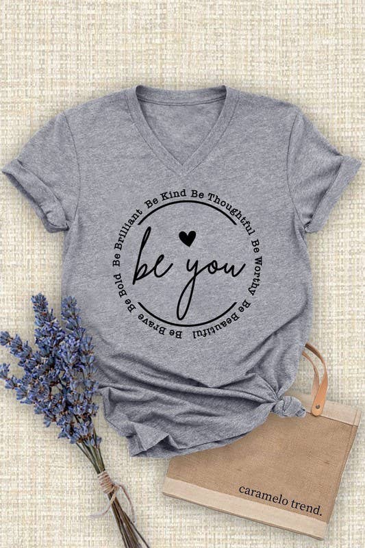 Unisex Short Sleeve V Neck T-Shirt